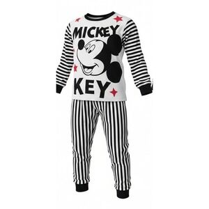 Disney Pajama Set Toddler 2T Black White Mickey Mouse Stars Striped